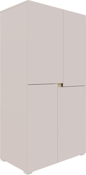 MAURO šatníková skriňa 100, kašmír/dub Sonoma