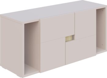 MAURO široká komoda 90, kašmír/dub Sonoma