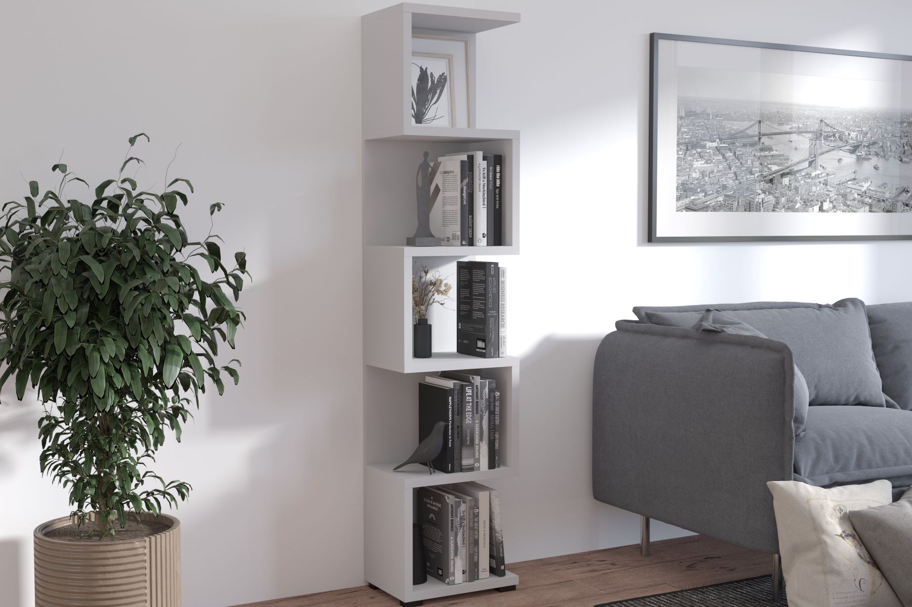 MIJO regál 01, svetlošedá MIJO regál 01, svetlošedá