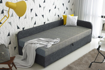 MINO posteľ 90x200 s úložným priestorom, Sawana 21/05 - pravé