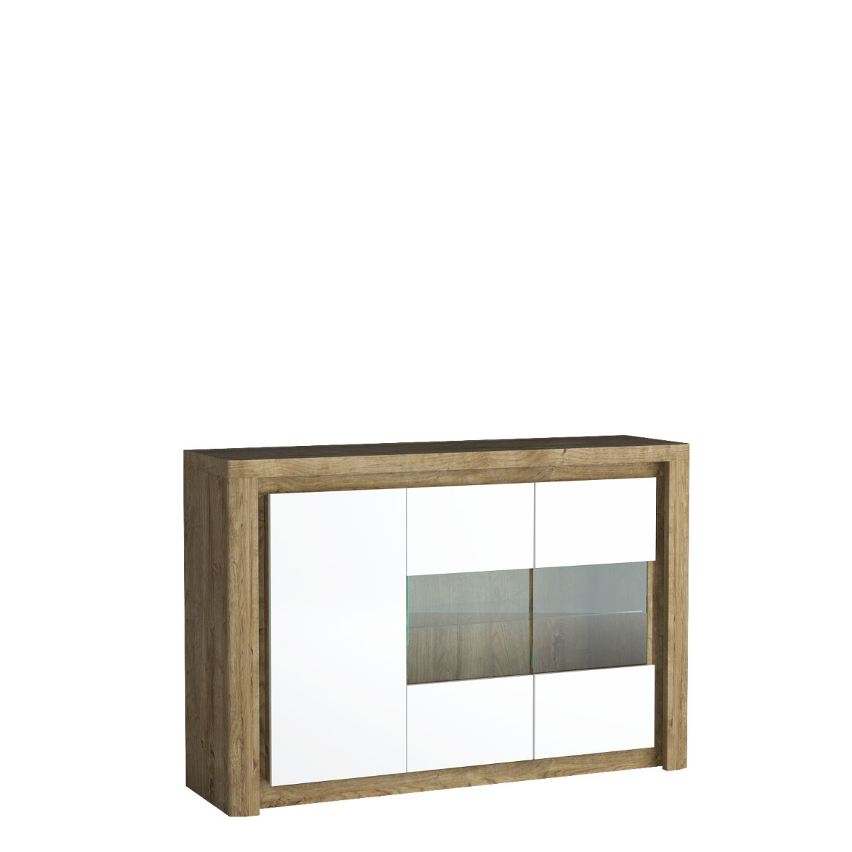 MIRA vitrína L3, dub ribbeck/biely lesk MIRA vitrína L3, dub ribbeck/biely lesk