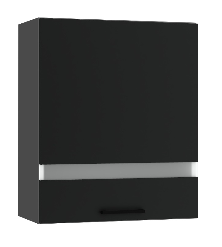 MOON horná kuchynská skrinka WS60 P/L, čierna MOON horná kuchynská skrinka WS60 P/L, čierna