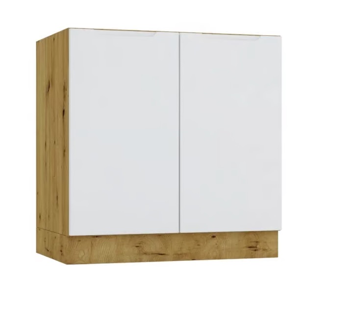 NIKOLE dolná kuchynská skrinka 80D, dub Artisan / svetlošedá NIKOLE dolná kuchynská skrinka 80D, dub Artisan / svetlošedá