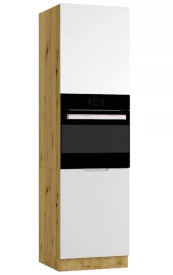 NIKOLE dolná kuchynská skrinka D60 PK/2133, dub Artisan / svetlošedá