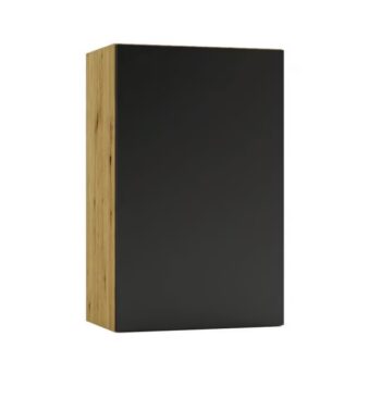 NIKOLE kuchynská skrinka W45 P/L, dub Artisan / čierna