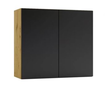 NIKOLE kuchynská skrinka W80, dub Artisan / čierna