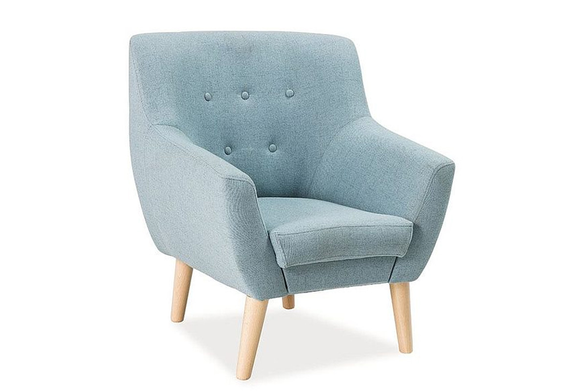 NORDIK čalúnené kreslo, Cablo 10 (bledomodrá) NORDIK čalúnené kreslo, Cablo 10 (bledomodrá)