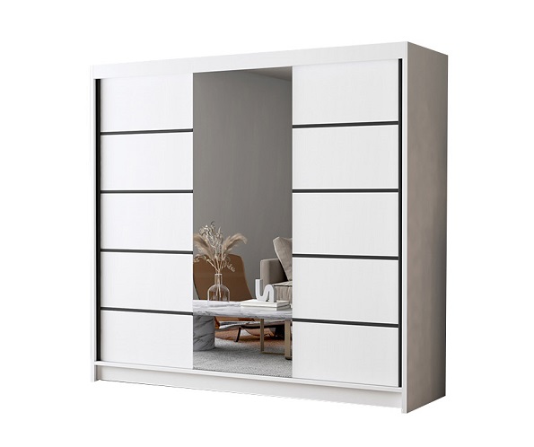 OLEANDER VI šatníková skriňa, biela OLEANDER VI šatníková skriňa, biela