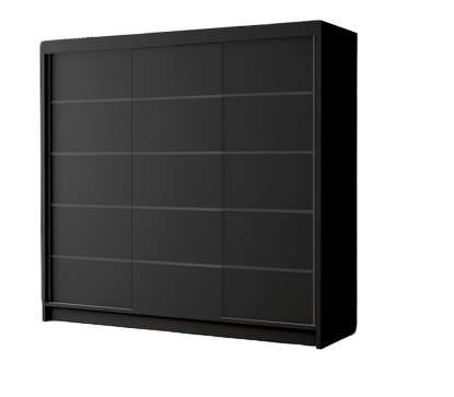 OLEANDER VII šatníková skriňa, čierna OLEANDER VII šatníková skriňa, čierna