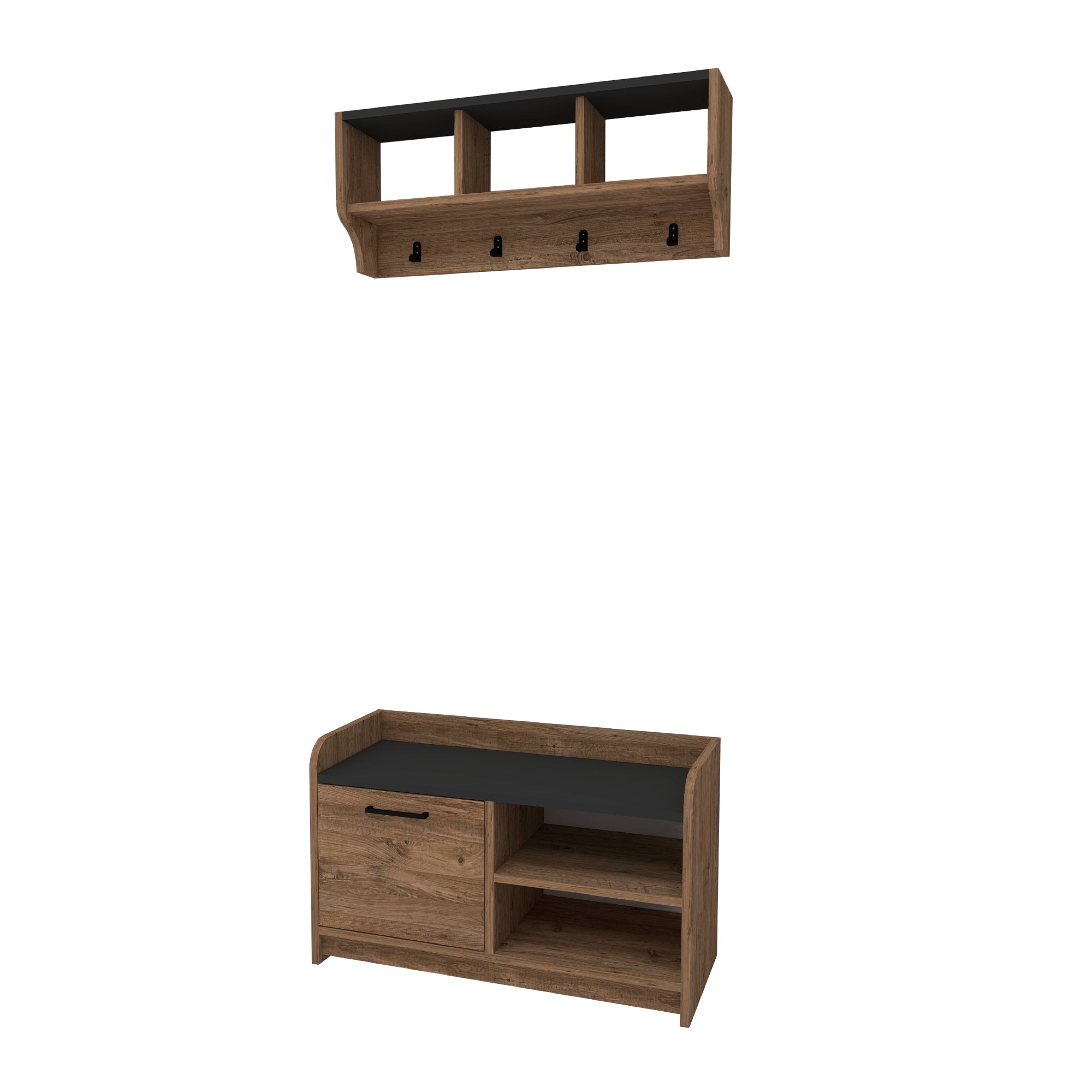 OREGON predsieňová stena, borovica Atlantic / antracit OREGON predsieňová stena, borovica Atlantic / antracit