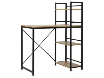 P-036 písací stôl, dub / čierna