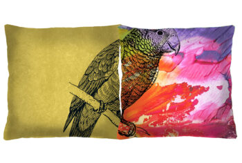 PAPAGAJ set dekoračných  vankúšikov