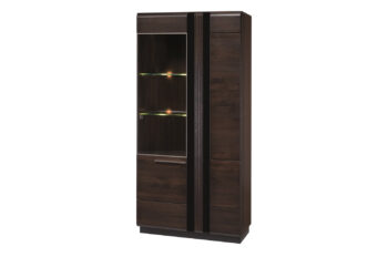 PORTORIKO 12 vysoká vitrína, dub čokoládový