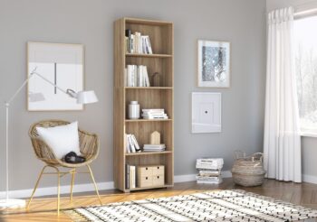 PRAKTIK P5 vysoký regál, dub sonoma