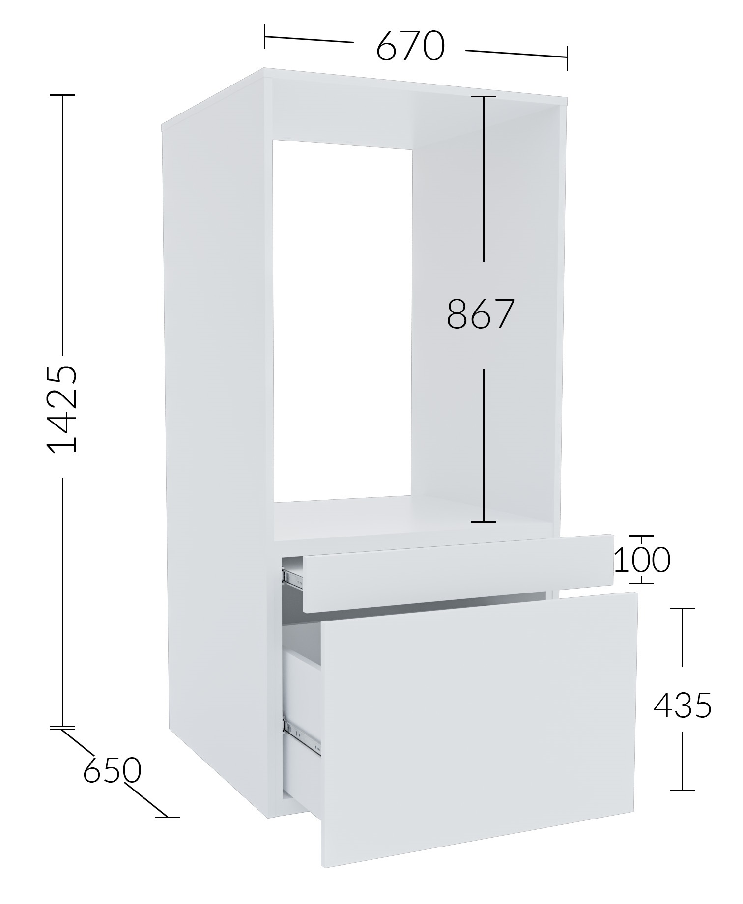 PRELIX regál na práčku, biela PRELIX regál na práčku, biela
