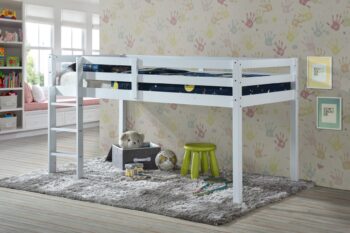 Poschodová posteľ BRONY 90, biela