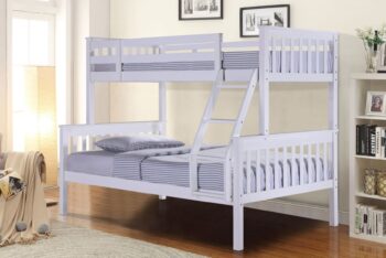 Poschodová posteľ ICEBERG 90/140, biela