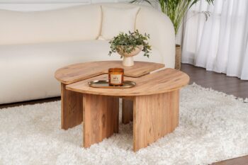 RAMONA dvojdielny konferenčný stolík, borovica Atlantic