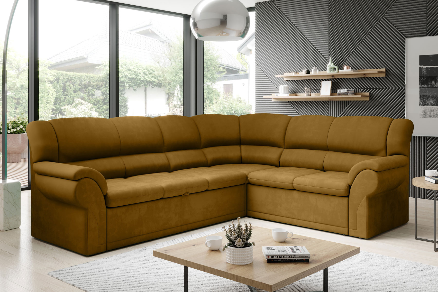 Rohová sedačka ALEXIS, Monolith 48, pravá Rohová sedačka ALEXIS, Monolith 48, pravá