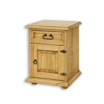Rustik nočný stolík SN701, jasný vosk