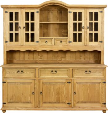 Rustik vitrína KW710, jasný vosk