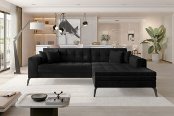 SAFIN 38 rohová sedačka, Mat Velvet 99, pravá