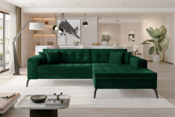 SAFIN 39 rohová sedačka, Monolith 37, pravá