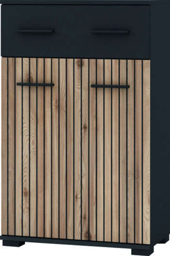 SAMBRE komoda so zásuvkou, dub Artisan/antracit