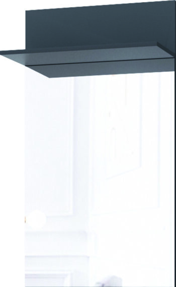 SAMBRE nástenné zrkadlo, dub Artisan/antracit