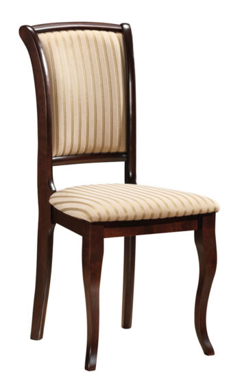 SC-MN čalúnená jedálenská stolička, orech tmavý T19