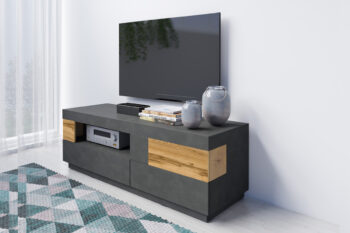 SELINKA 41 TV stolík 2 šuplíkový, matera/dub wotan