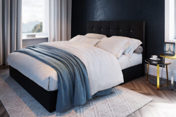 SIARA čalúnená manželská posteľ 160 x 200 cm, COSMIC 100