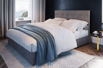 SIARA čalúnená manželská posteľ 180 x 200 cm, COSMIC 160