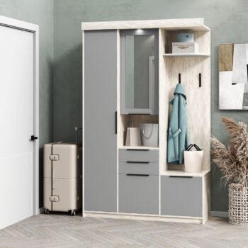 SILCHE 1 predsieň, sivá/light artwood