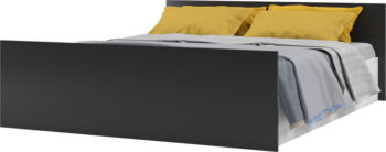 SONATE manželská posteľ 160, antracit/light artwood