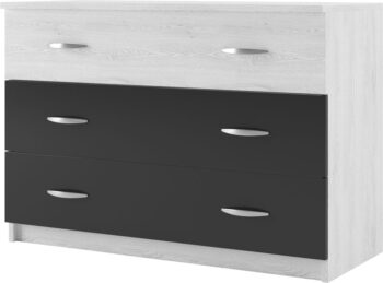 SONATE zásuvková komoda, antracit/light artwood