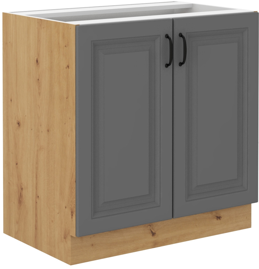 STELLA 80 dolná skrinka, stredne šedá/dub Artisan STELLA 80 dolná skrinka, stredne šedá/dub Artisan