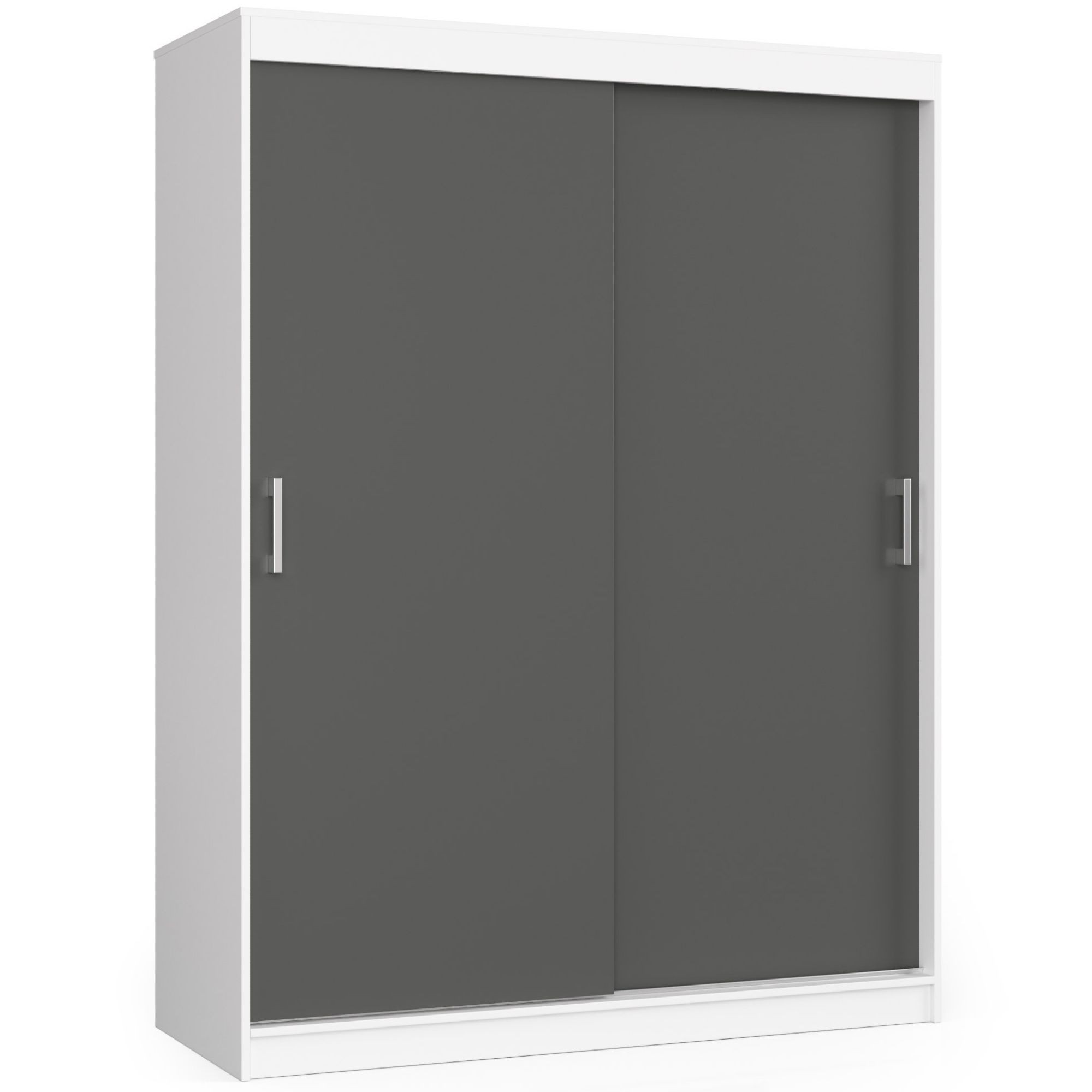 Šatníková skriňa AIRI150, biela / grafit Šatníková skriňa AIRI150, biela / grafit