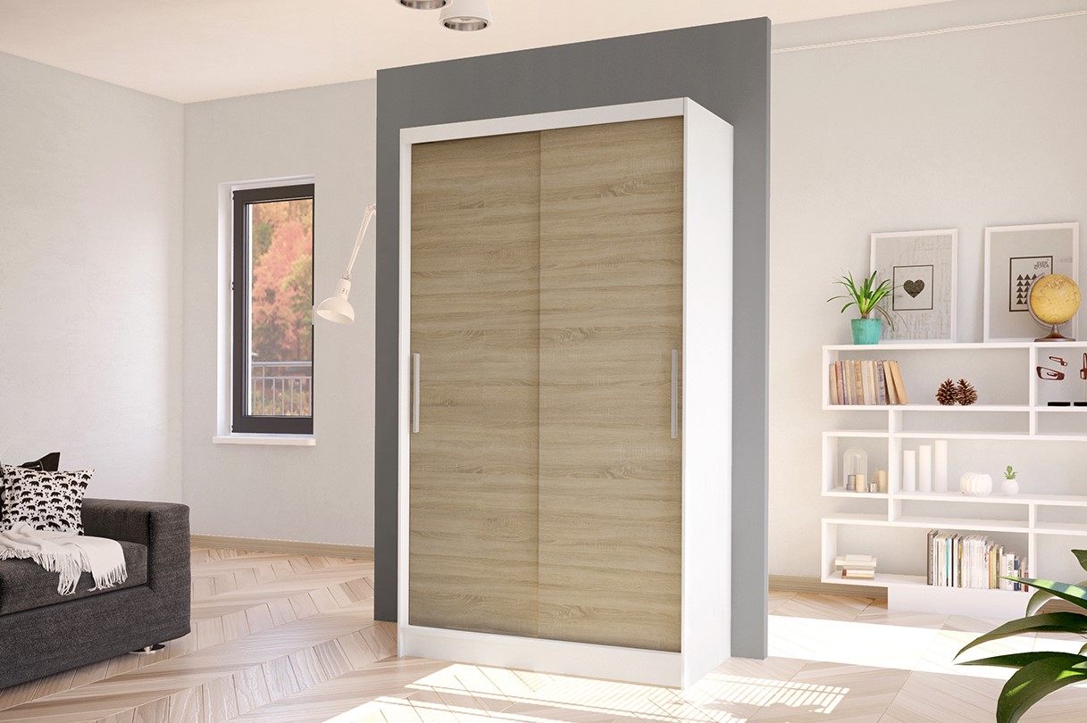 Šatníková skriňa RICA 1 biela/dub sonoma Šatníková skriňa RICA 1 biela/dub sonoma