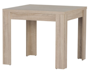 Štvorcový jedálenský stôl s rozkladom SATUR 40, sonoma