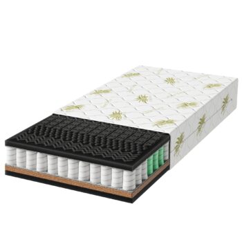 TANSA matrac premium black, 200 x 200 x 24 cm