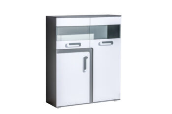 TITO skrinka so sklom A16, antracit