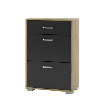 TONNY skrinka na topánky MP-2745, dub Artisan / antracit