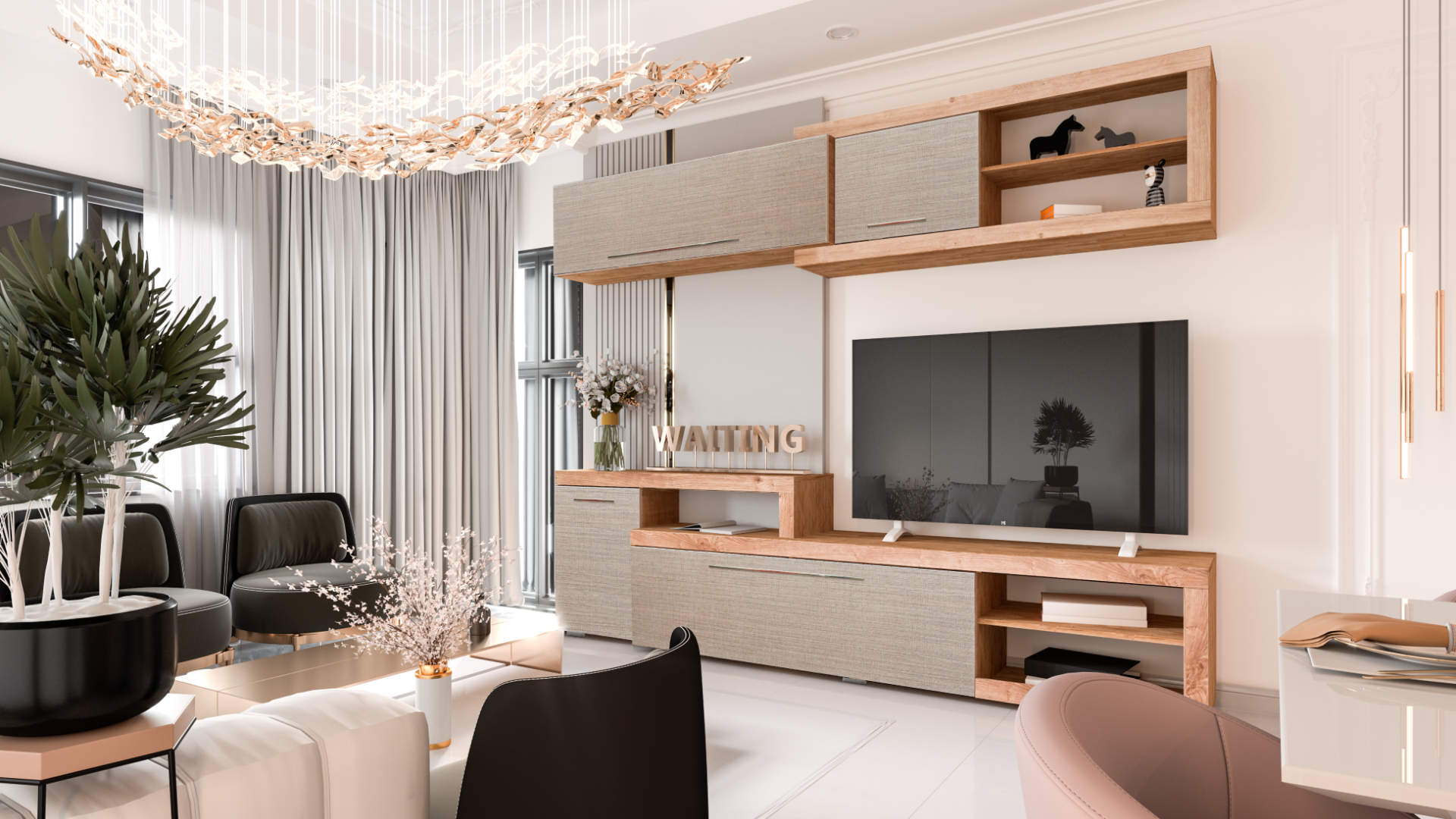 VERA obývavacia stena, gotland / greige tessea VERA obývavacia stena, gotland / greige tessea