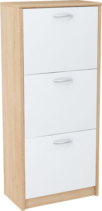 VILMA botník 3K, dub sonoma/biela