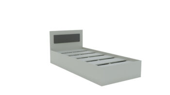 VIVA jednolôžko, chinchila/grafit