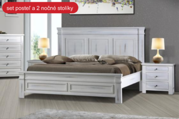 Výhodný set ZAVALA drevená posteľ 180 + nočné stolíky