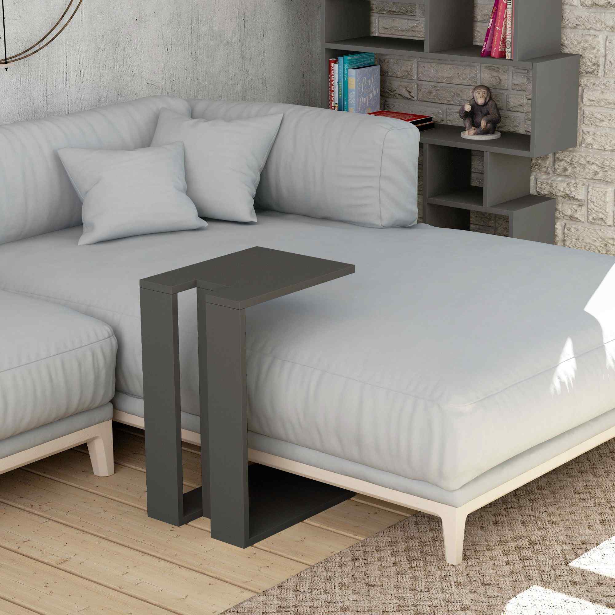 Vysoký príručný stolík HOPE, antracit Vysoký príručný stolík HOPE, antracit