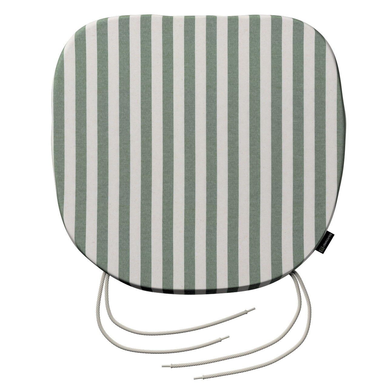 Boris s viazaním, zelené a biele pruhy (1,5 cm), 40 x 37 x 2,5 cm, Quadro, 144-35 Boris s viazaním, zelené a biele pruhy (1,5 cm), 40 x 37 x 2,5 cm, Quadro, 144-35