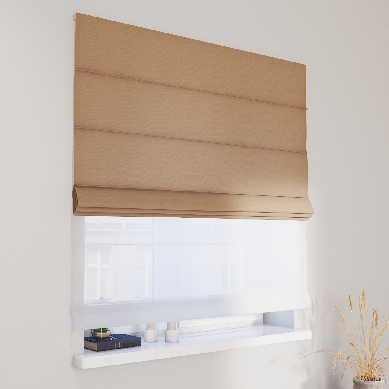 DUO Rímska roleta, béžová, Quadro, 136-09 DUO Rímska roleta, béžová, Quadro, 136-09